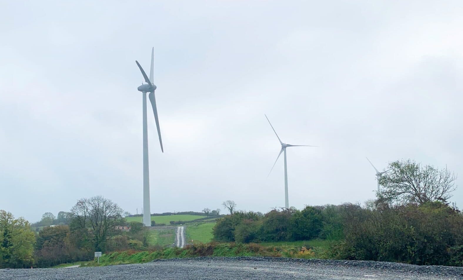 Wind turbines from Raragh Wind Farm