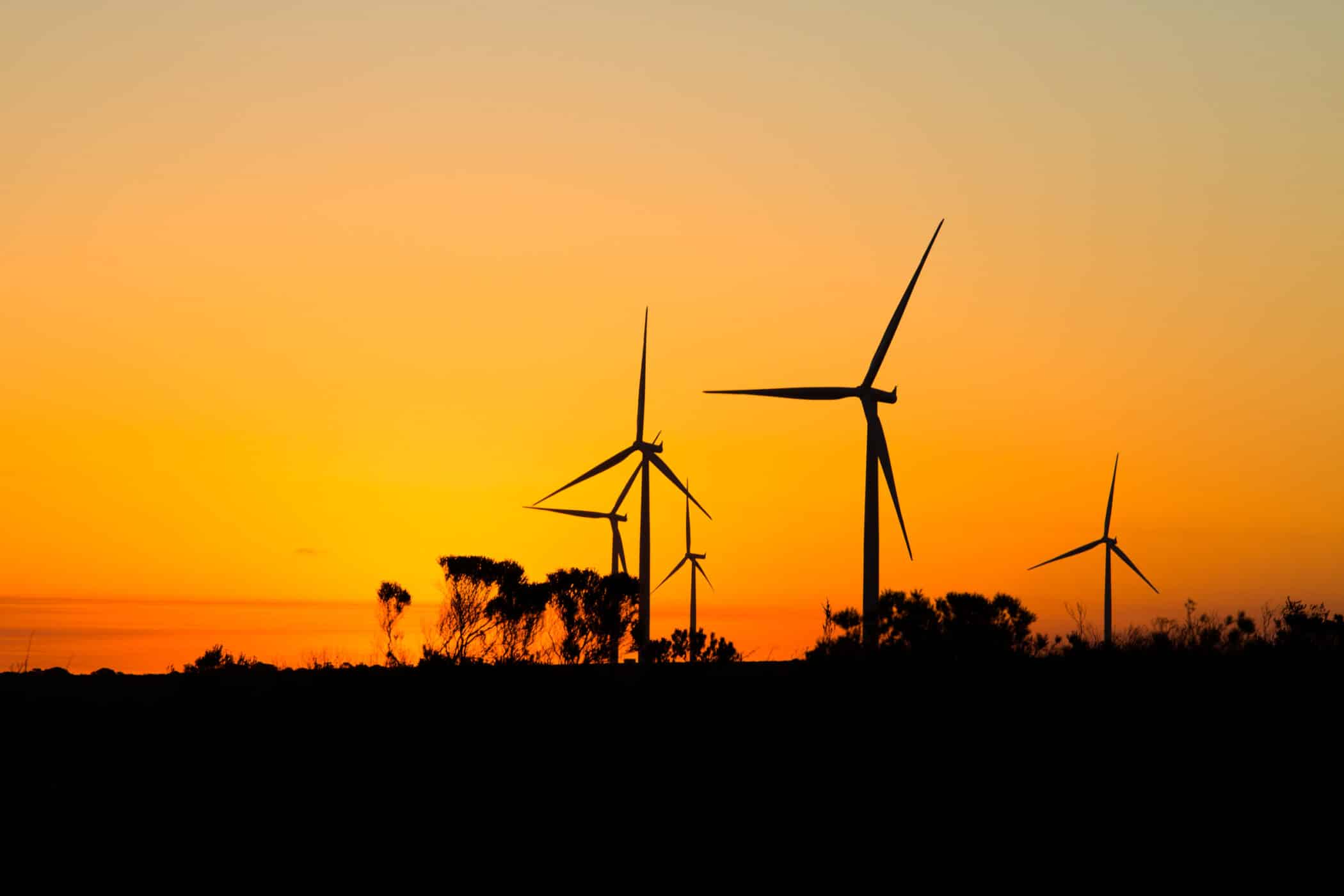 wind turbines in sunset our global development standard mainstream renewable power
